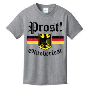 Prost Oktoberfest German Flag Crest Eagle Bavarian Kids T-Shirt