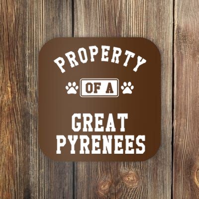 Property Of Great Pyrenees Coaster