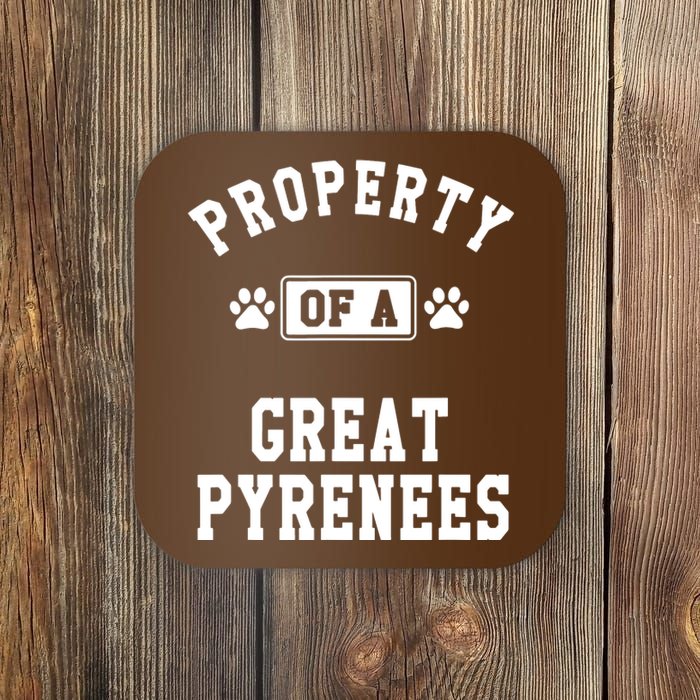 Property Of Great Pyrenees Coaster