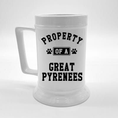 Property Of Great Pyrenees Beer Stein