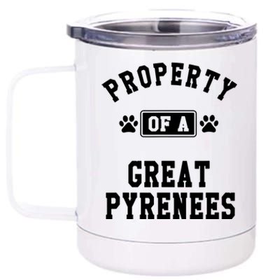 Property Of Great Pyrenees 12 oz Stainless Steel Tumbler Cup