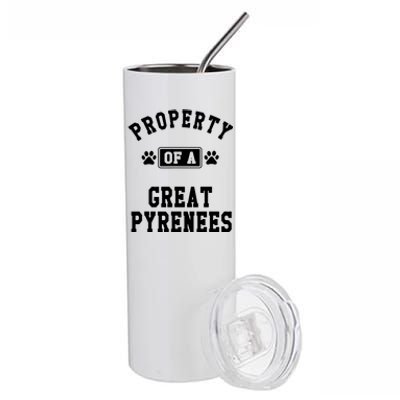 Property Of Great Pyrenees Stainless Steel Tumbler