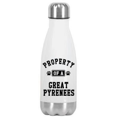 Property Of Great Pyrenees Stainless Steel Insulated Water Bottle