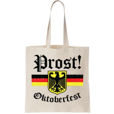 Prost Oktoberfest German Flag Crest Eagle Bavarian Tote Bag