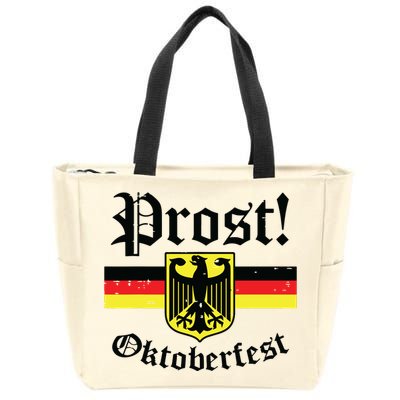 Prost Oktoberfest German Flag Crest Eagle Bavarian Zip Tote Bag