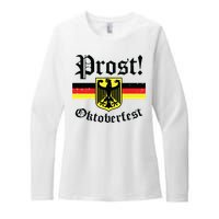 Prost Oktoberfest German Flag Crest Eagle Bavarian Womens CVC Long Sleeve Shirt