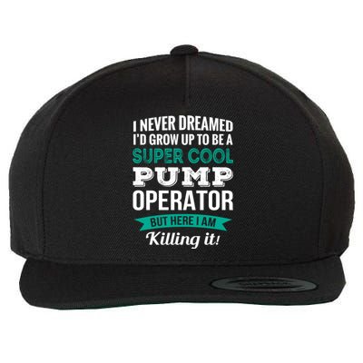 Pump Operator Gift Funny Appreciation Wool Snapback Cap