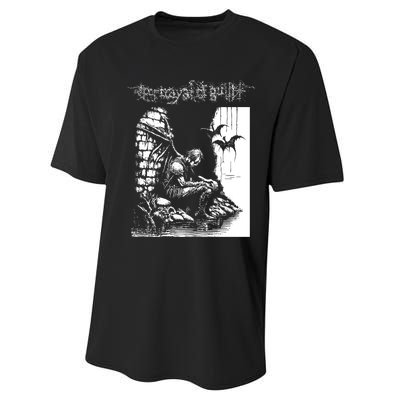 Portrayal Of Guilt Weeping Performance Sprint T-Shirt