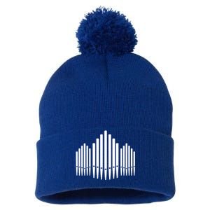 Pipe Organ Gift Pom Pom 12in Knit Beanie