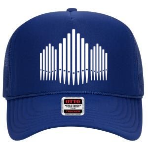 Pipe Organ Gift High Crown Mesh Back Trucker Hat