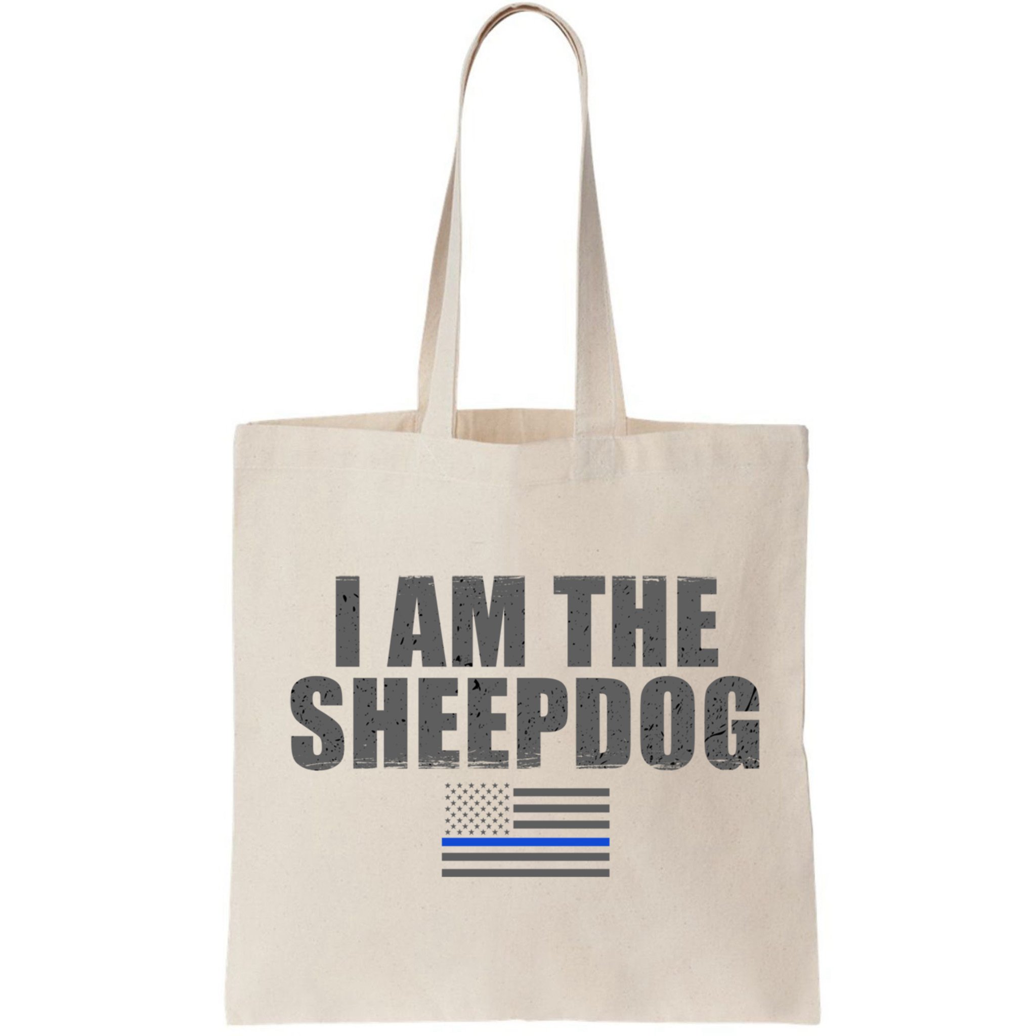 Police Officer Gift Thin Blue Line Gift I Am The Sheepdog Funny Gift Bag