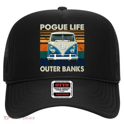 Pogue Life High Crown Mesh Back Trucker Hat