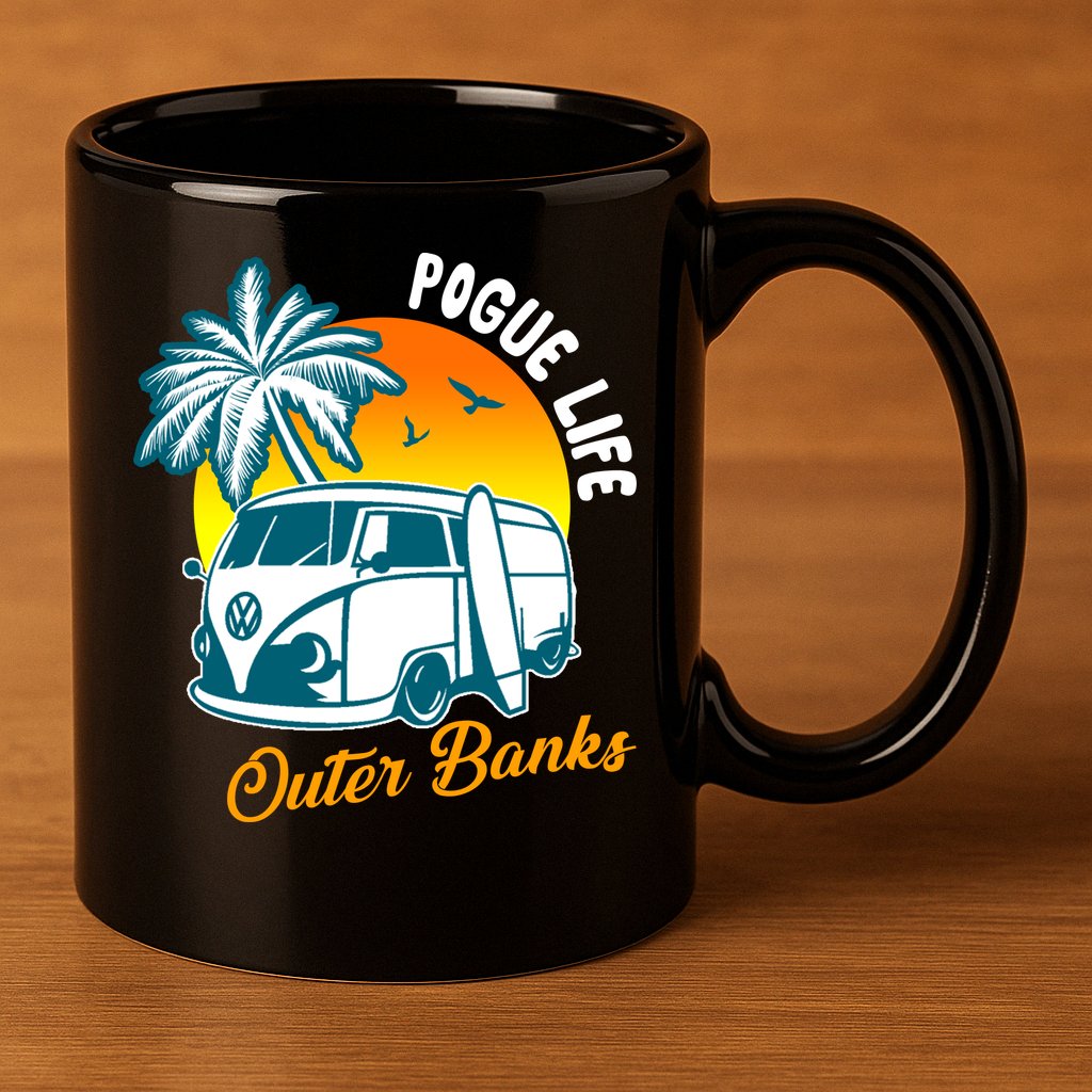 Pogue Life Banks Bronco Van Outer 11oz C Handle Ceramic Mug