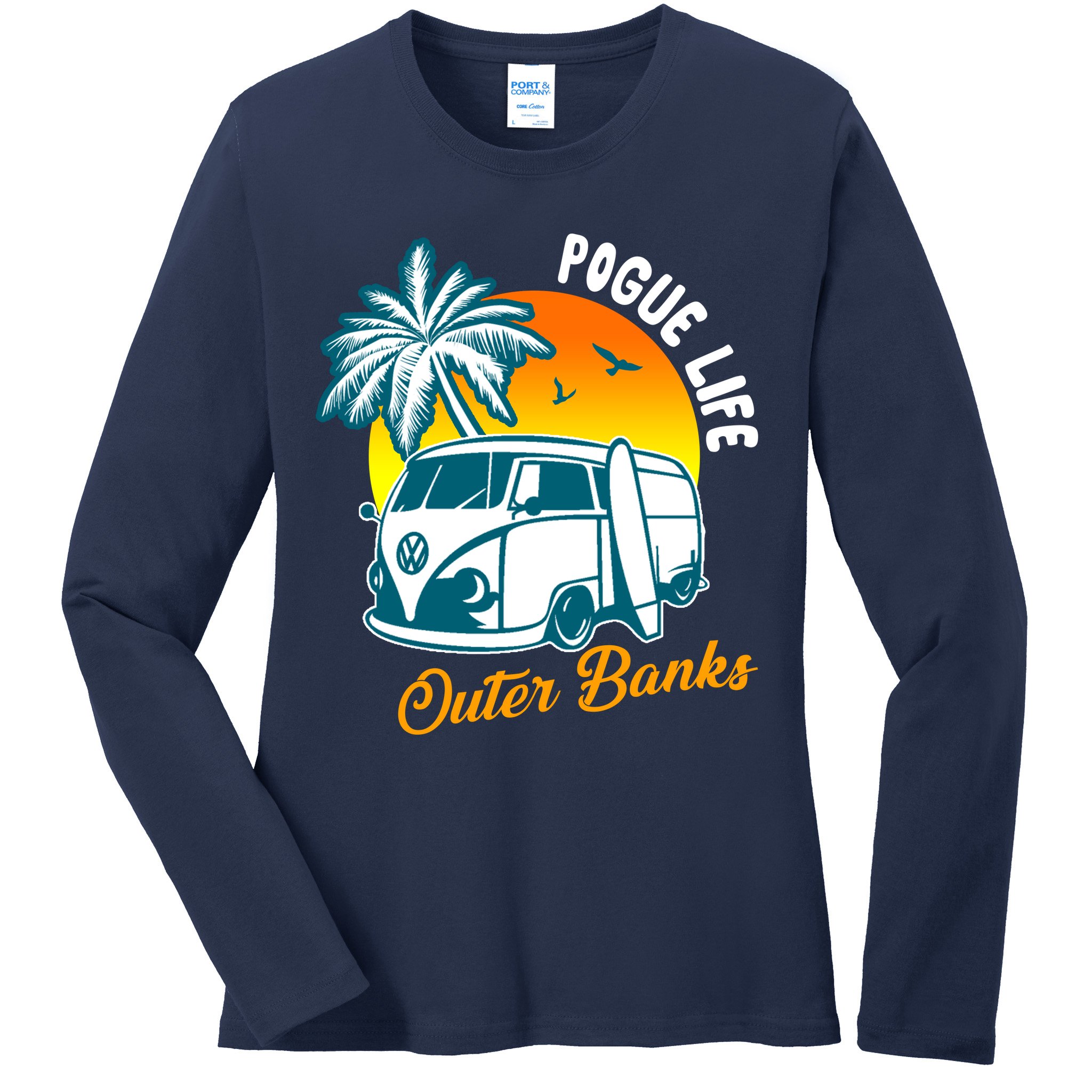 Pogue Life Banks Bronco Van Outer Ladies Long Sleeve Shirt