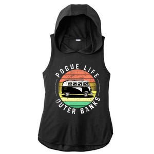 Pogue Life Retro Hippy Bus Ladies PosiCharge Tri-Blend Wicking Draft Hoodie Tank