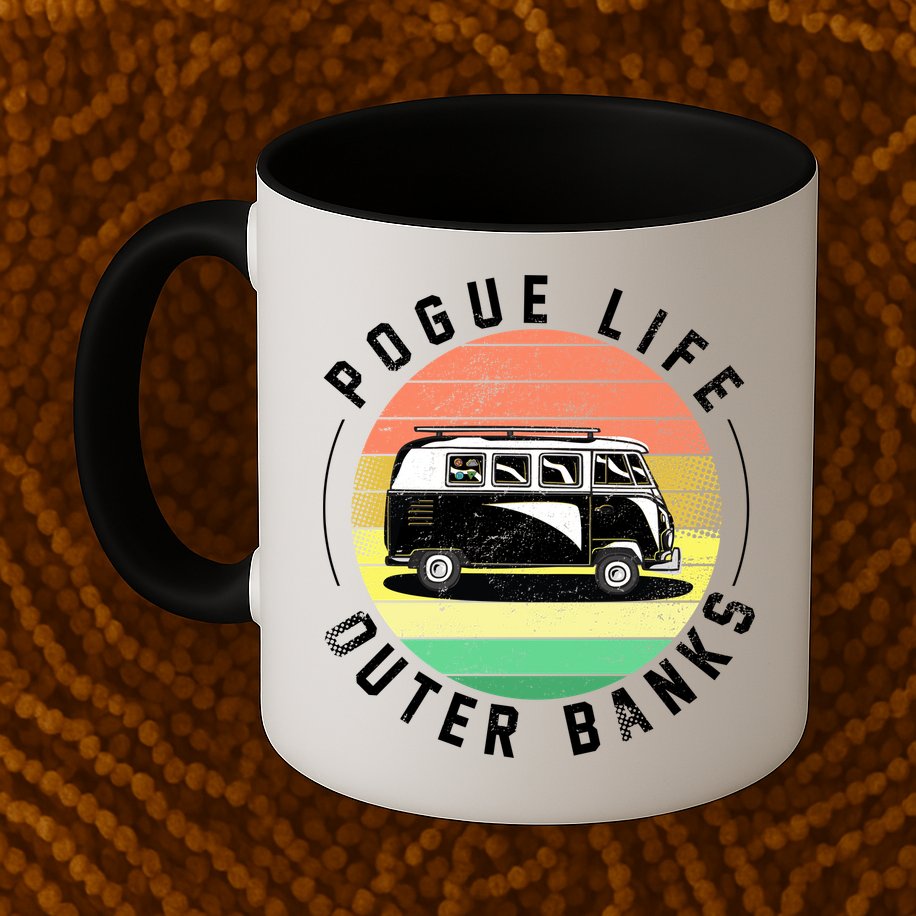 Pogue Life Retro Hippy Bus Mug