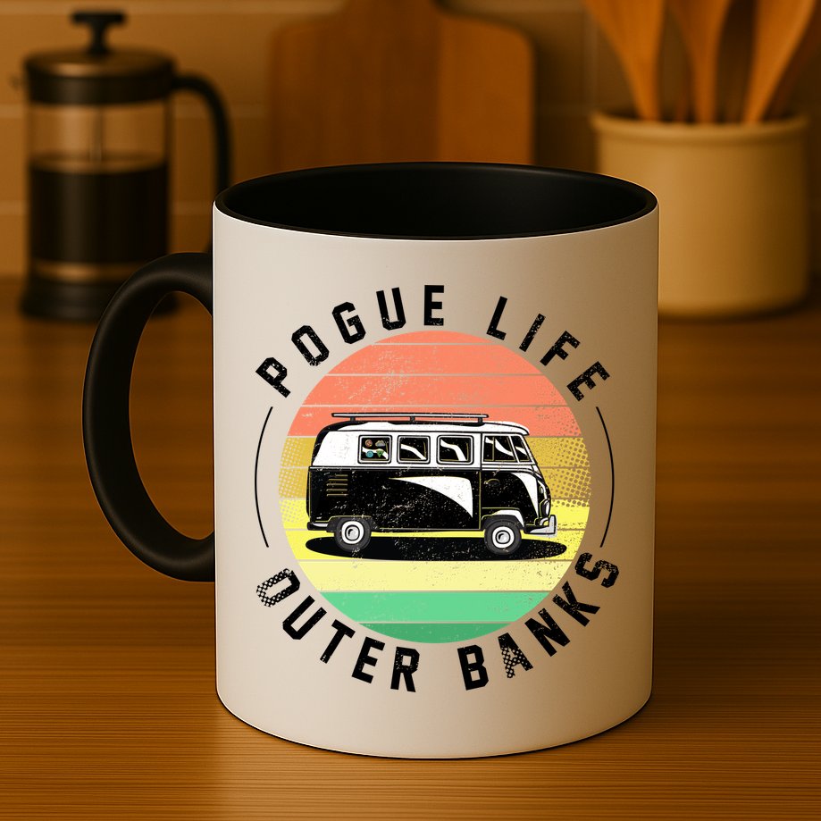 Pogue Life Retro Hippy Bus Mug