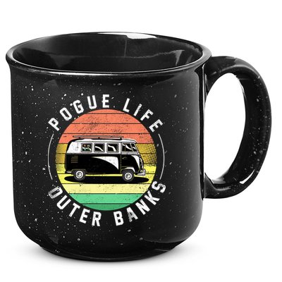 Pogue Life Retro Hippy Bus 15oz Campfire Ceramic Mug