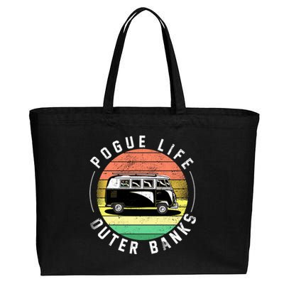 Pogue Life Retro Hippy Bus Cotton Canvas Jumbo Tote