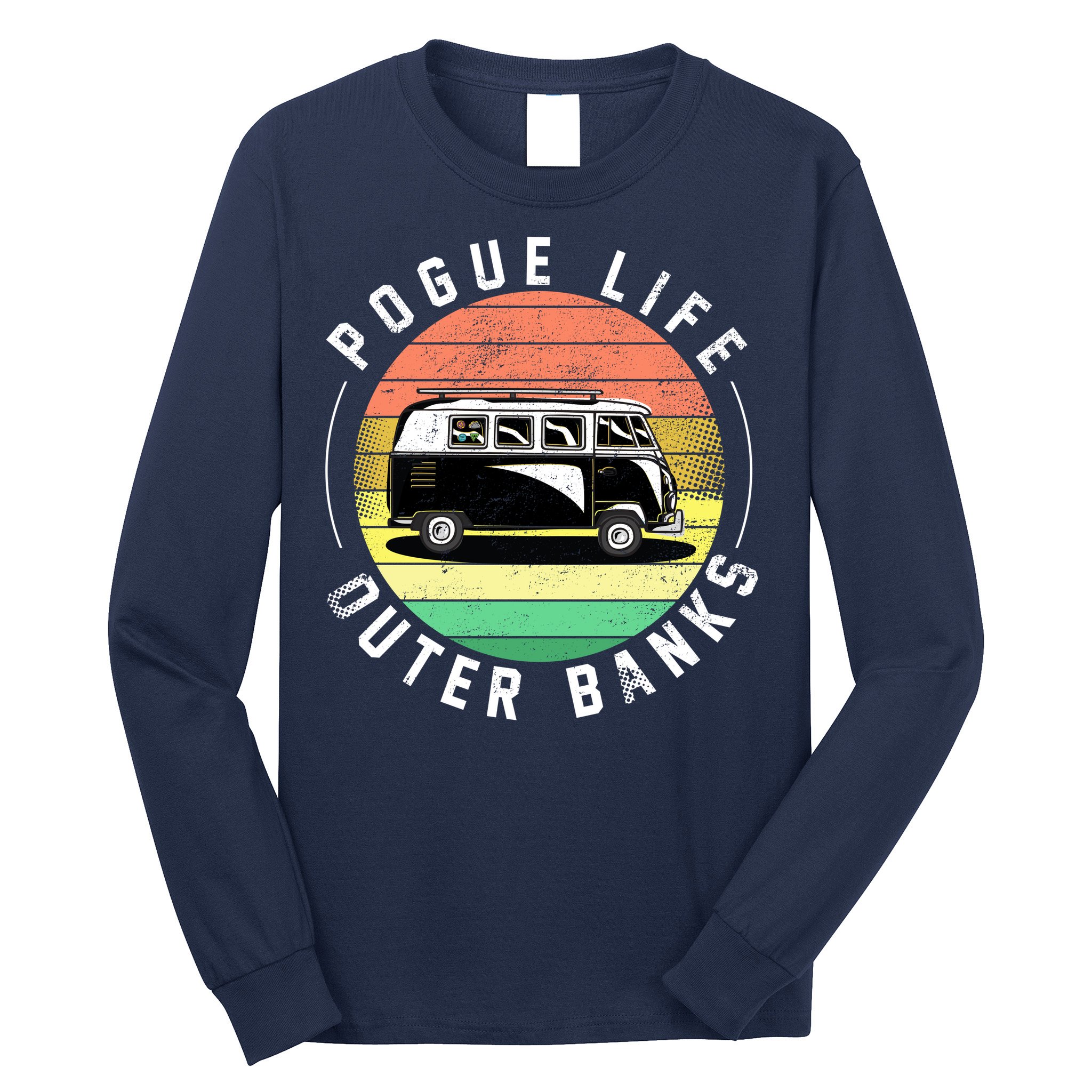 Pogue Life Retro Hippy Bus Long Sleeve Shirt