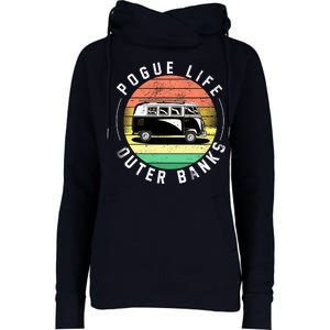 Pogue Life Retro Hippy Bus Womens Funnel Neck Pullover Hood