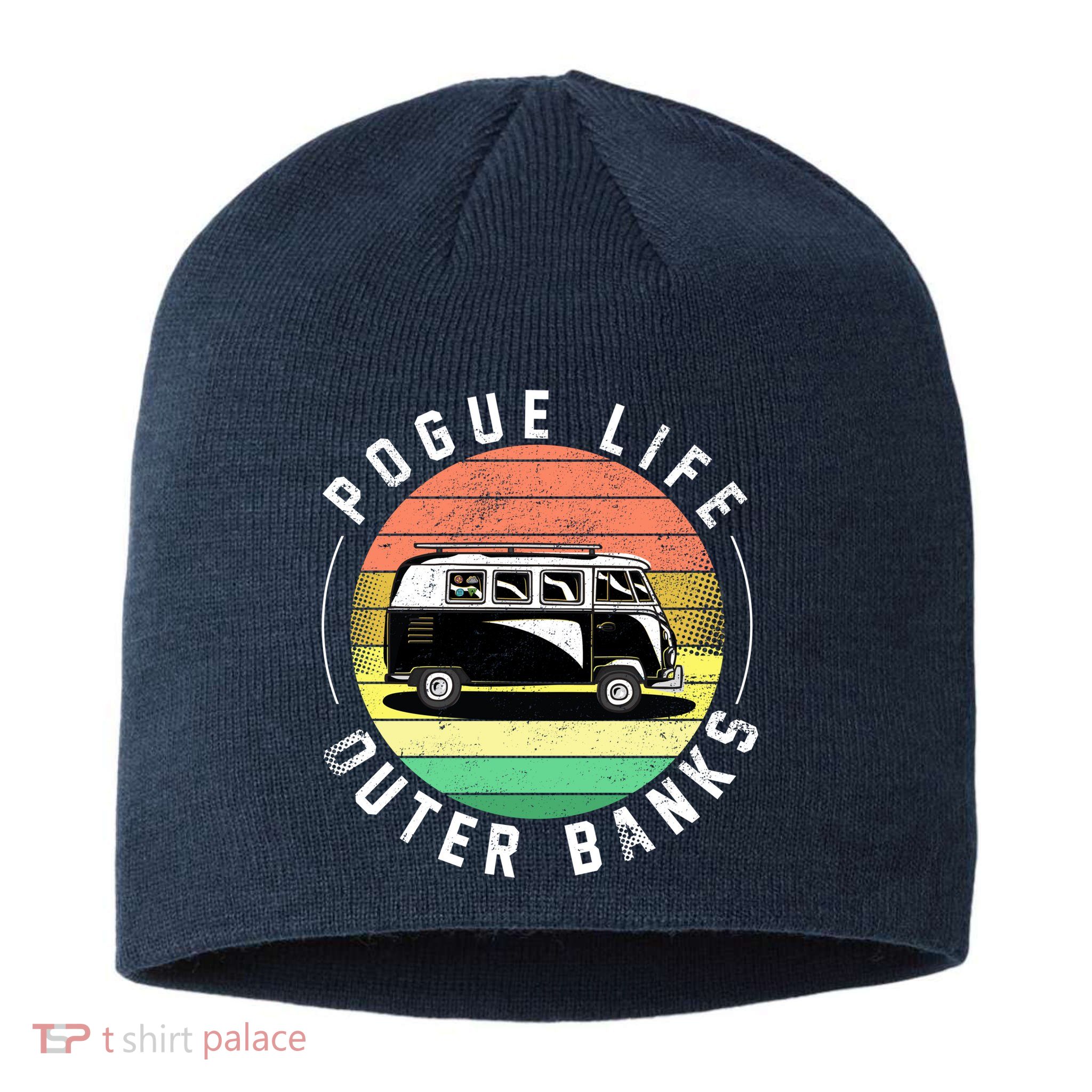 Pogue Life Retro Hippy Bus Sustainable Beanie