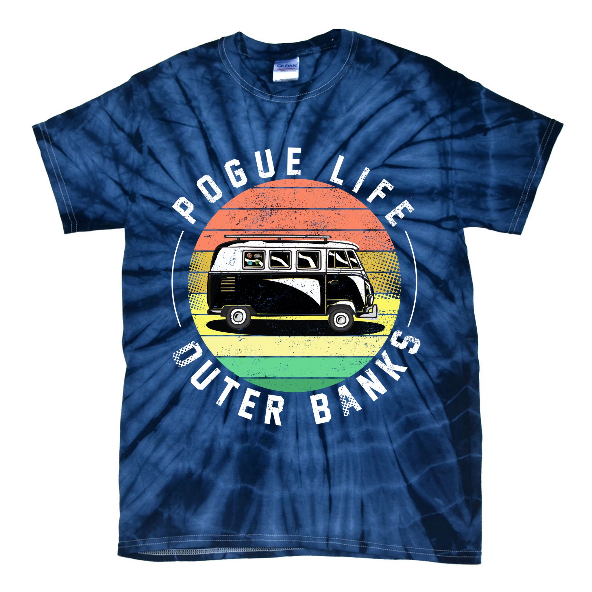 Pogue Life Retro Hippy Bus Tie-Dye T-Shirt