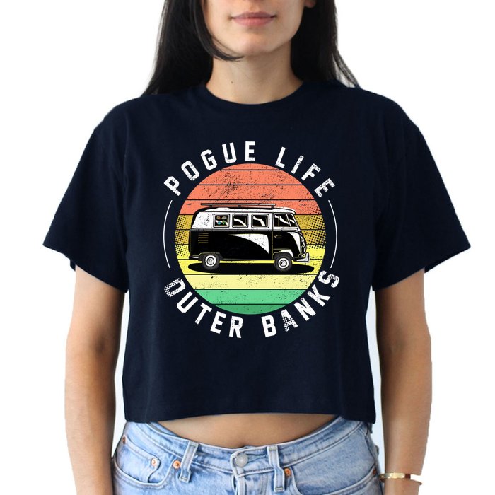Pogue Life Retro Hippy Bus Women's Crop Top Tee