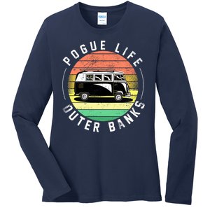 Pogue Life Retro Hippy Bus Ladies Long Sleeve Shirt