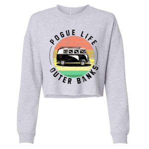 Pogue Life Retro Hippy Bus Cropped Pullover Crew