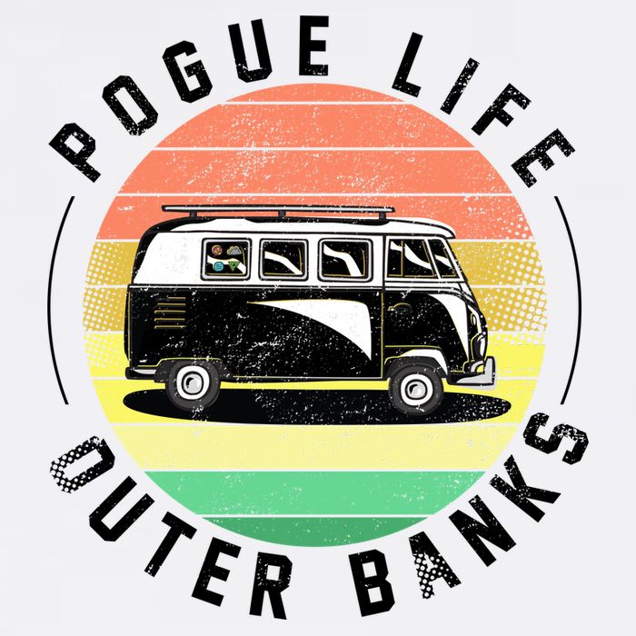 Pogue Life Retro Hippy Bus Garment-Dyed Sweatshirt