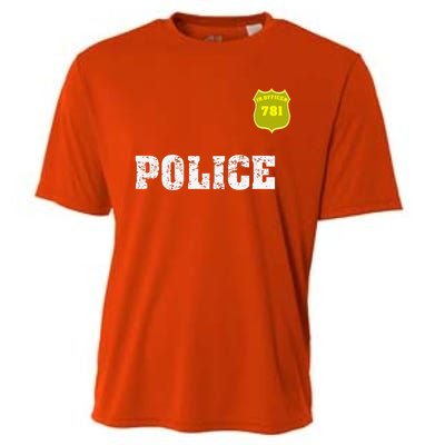 Police Officer Halloween For Costume Cooling Performance Crew T-Shirt