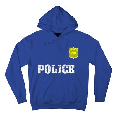 Police Officer Halloween For Costume Hoodie