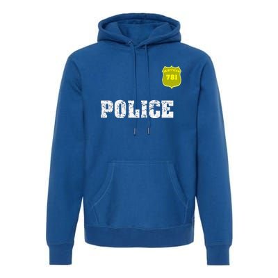 Police Officer Halloween For Costume Premium Hoodie