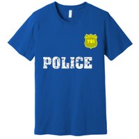 Police Officer Halloween For Costume Premium T-Shirt