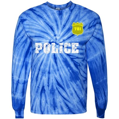 Police Officer Halloween For Costume Tie-Dye Long Sleeve Shirt