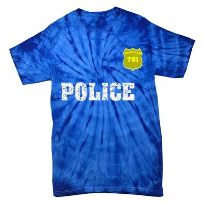 Police Officer Halloween For Costume Tie-Dye T-Shirt