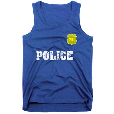 Police Officer Halloween For Costume Tank Top