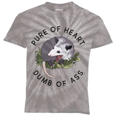 Pure Of Heart Dumb Of Ass Funny Sayings Fantasy Kids Tie-Dye T-Shirt