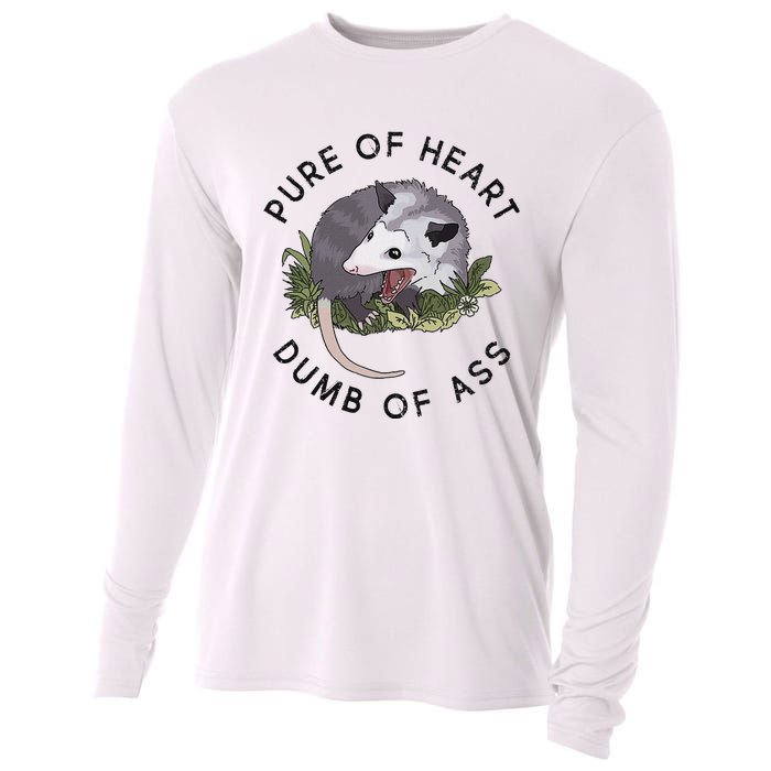 Pure Of Heart Dumb Of Ass Funny Sayings Fantasy Cooling Performance Long Sleeve Crew