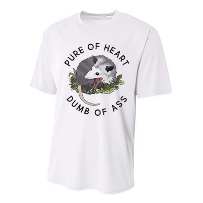 Pure Of Heart Dumb Of Ass Funny Sayings Fantasy Performance Sprint T-Shirt