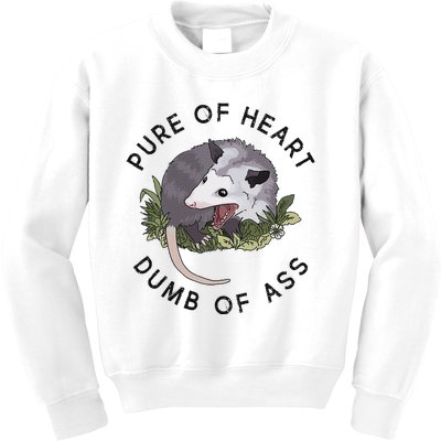 Pure Of Heart Dumb Of Ass Funny Sayings Fantasy Kids Sweatshirt