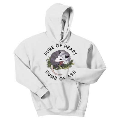 Pure Of Heart Dumb Of Ass Funny Sayings Fantasy Kids Hoodie