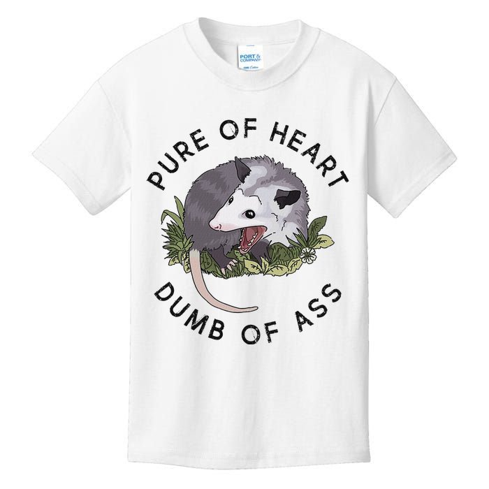 Pure Of Heart Dumb Of Ass Funny Sayings Fantasy Kids T-Shirt