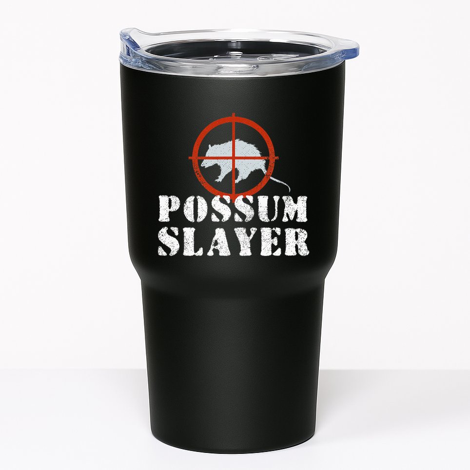 Possum Opossum Hunting Tumbler