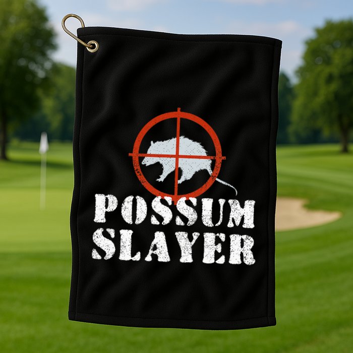Possum Opossum Hunting Golf Towel