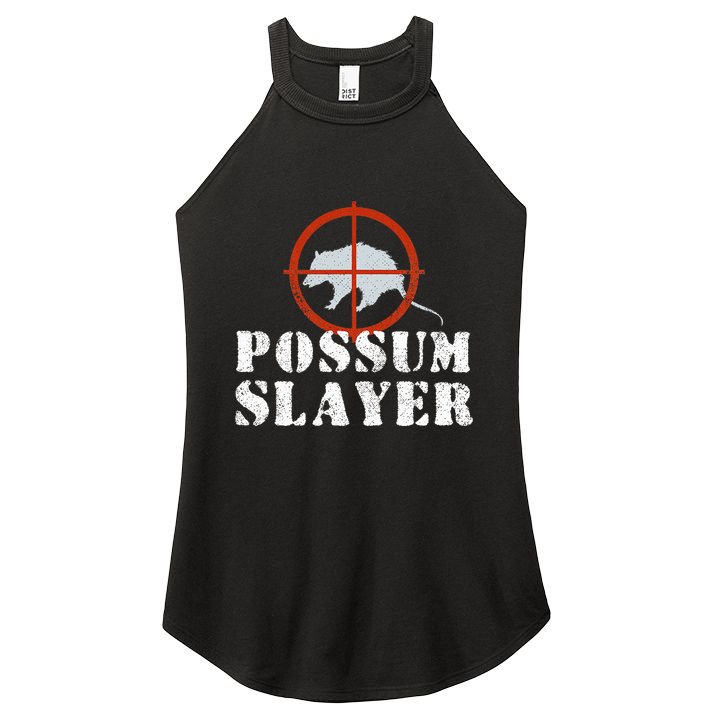 Possum Opossum Hunting Women's Perfect Tri Rocker Tank