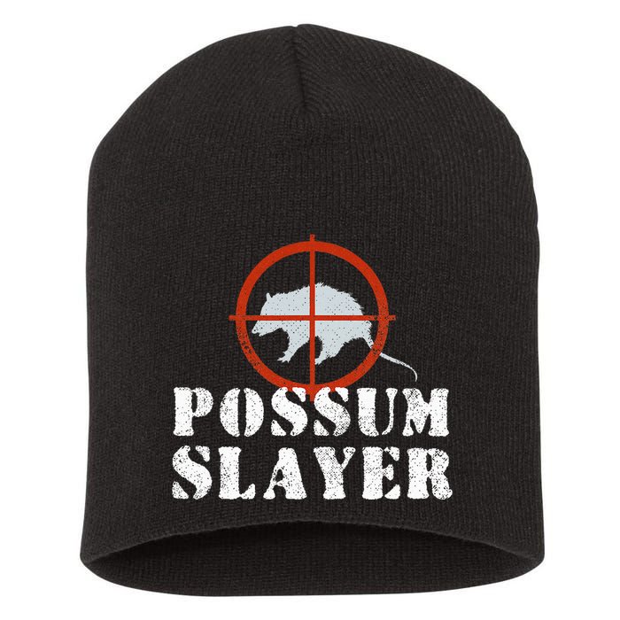 Possum Opossum Hunting Short Acrylic Beanie