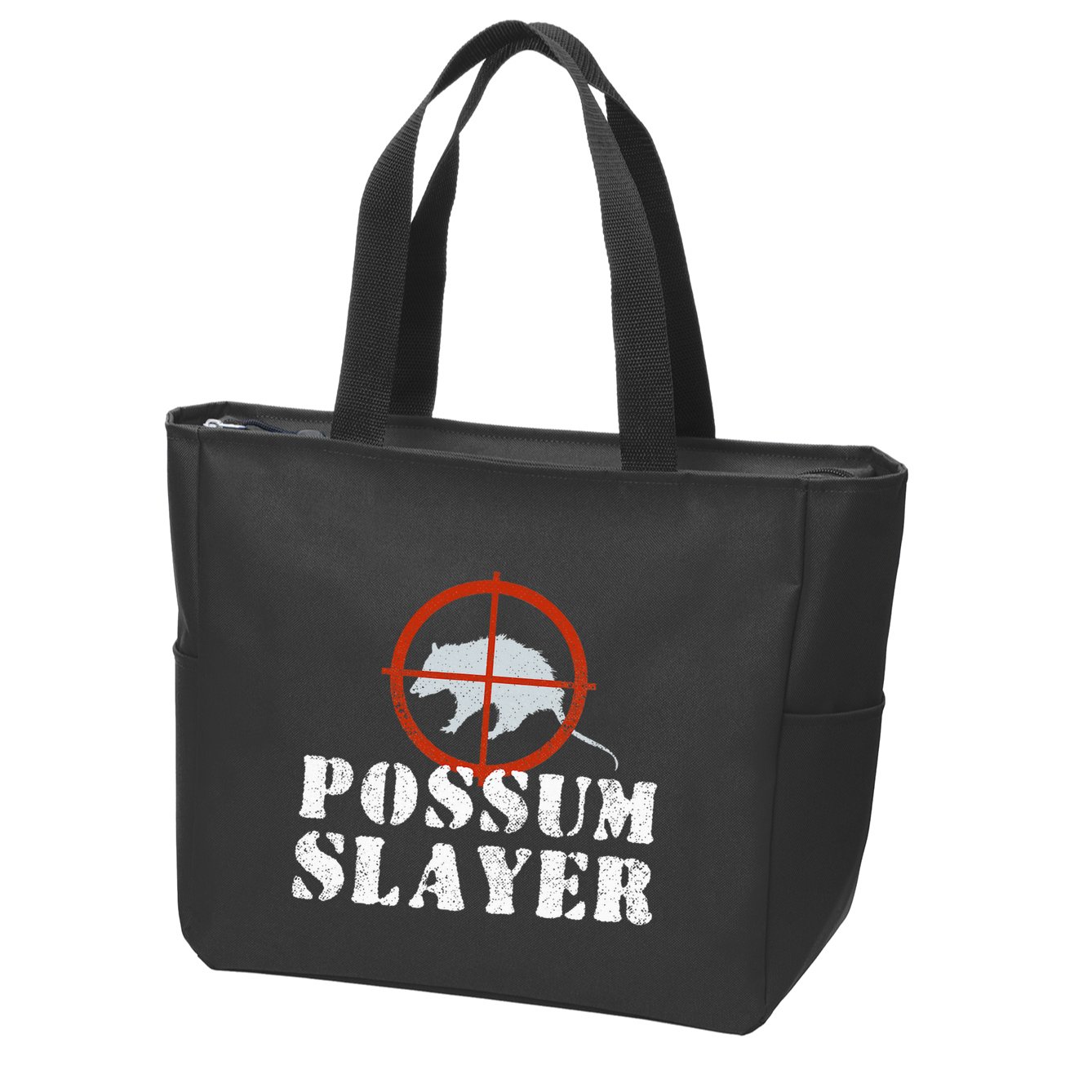 Possum Opossum Hunting Zip Tote Bag