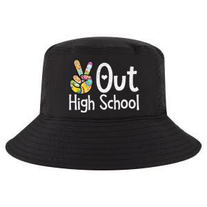 Peace Out High School Last Day Of School High School Grad Cool Comfort Performance Bucket Hat